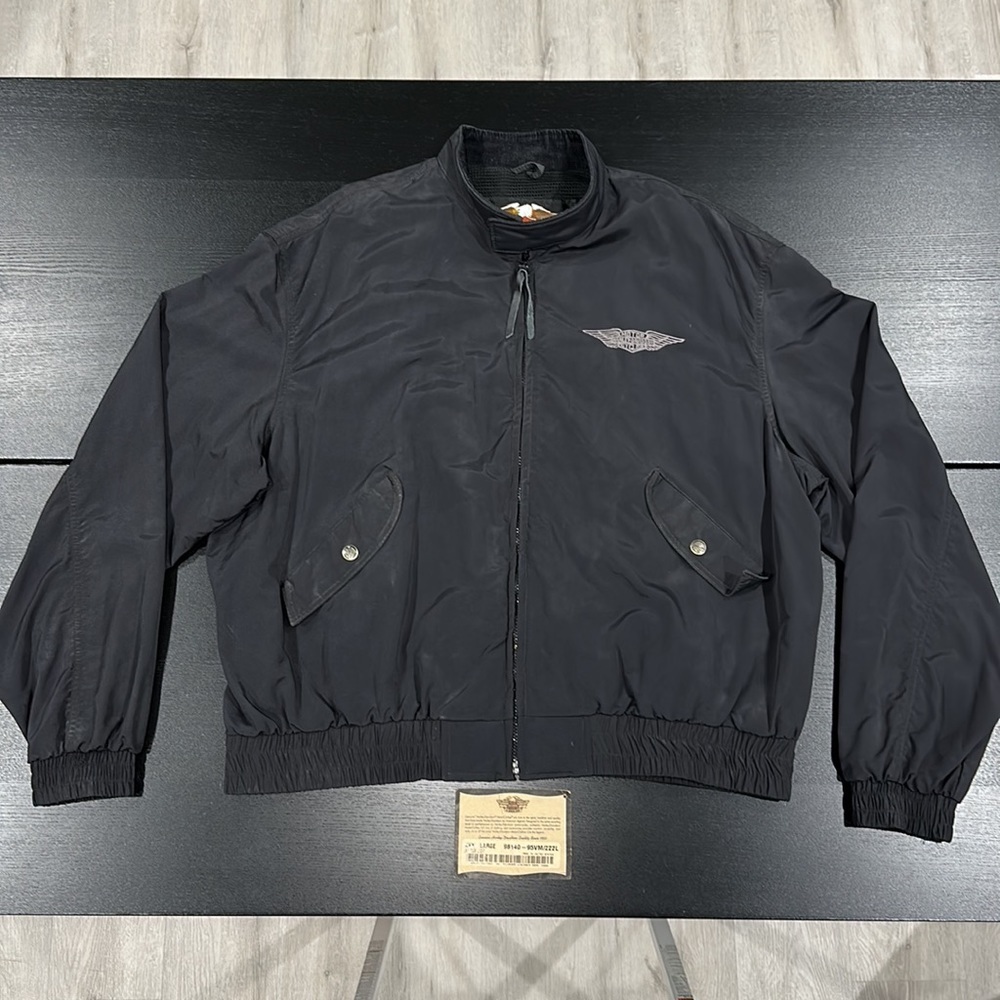 Harley-Davidson Vintage Zip Nylon Windbreaker Jacket - 3XL - Picture 1 of 9